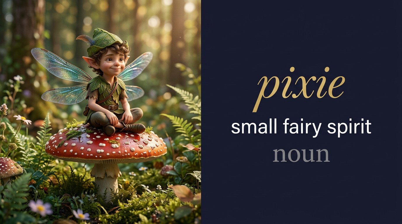 صورة توضيحية لمعنى كلمة Pixie (جنية صغيرة)