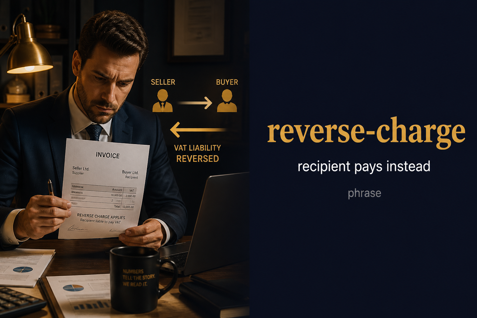 صورة توضيحية لمعنى كلمة Reverse Charge (تحميل التكلفة على المستقبِل)