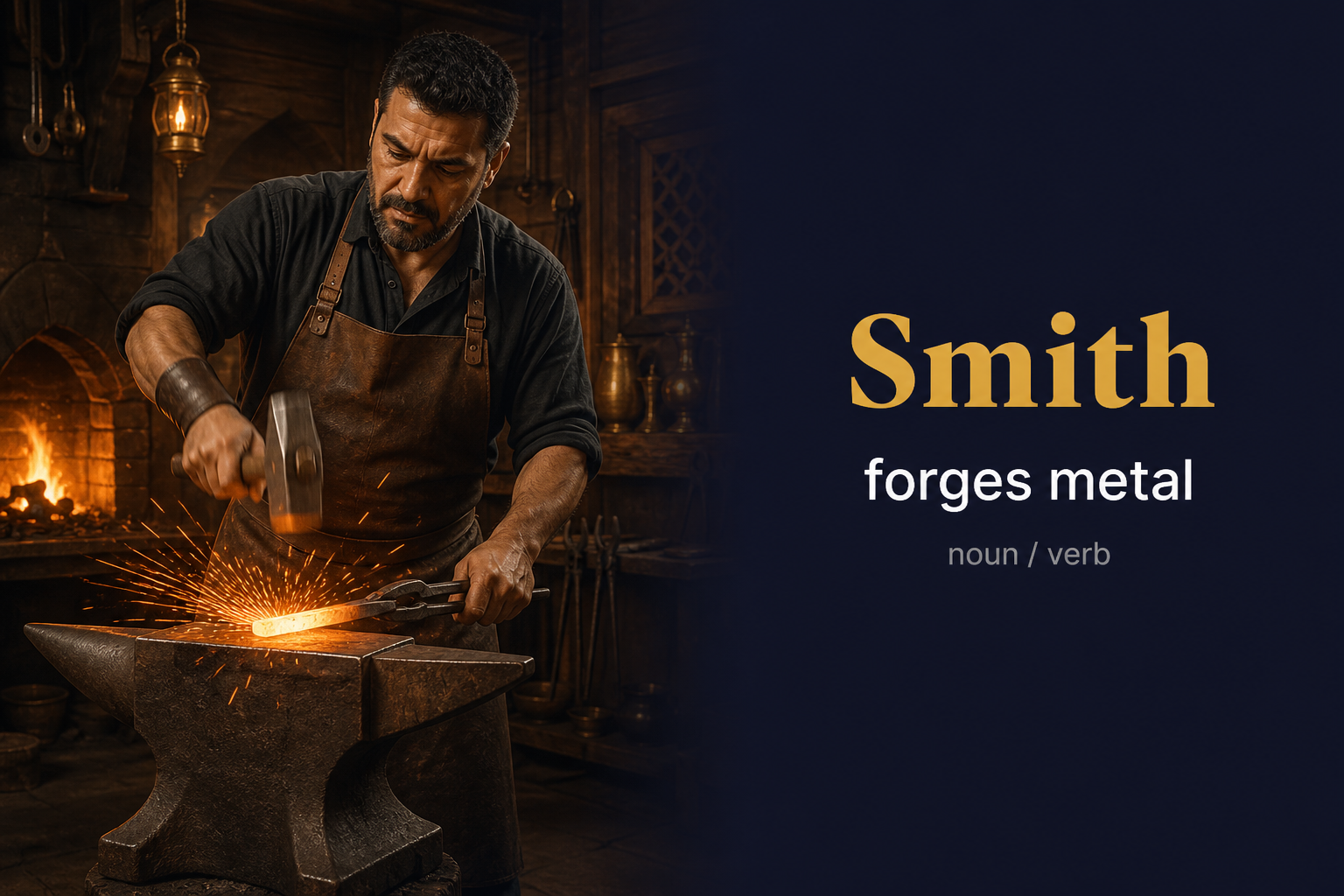 صورة توضيحية لمعنى كلمة Smith (حدّاد)