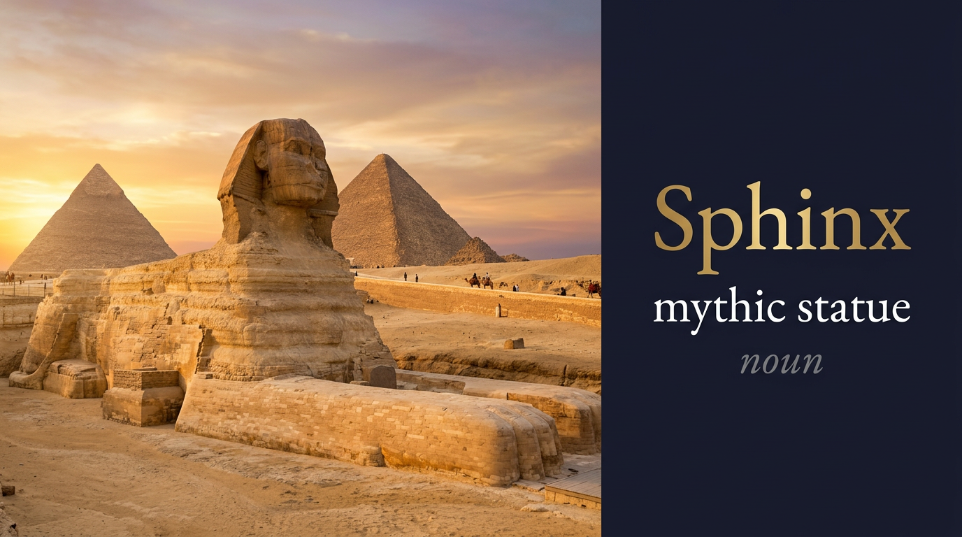 صورة توضيحية لمعنى كلمة Sphinx (تمثال أسطوري)