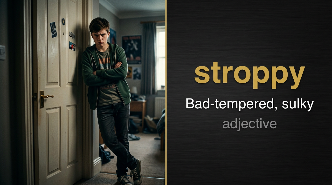 صورة توضيحية لمعنى كلمة Stroppy