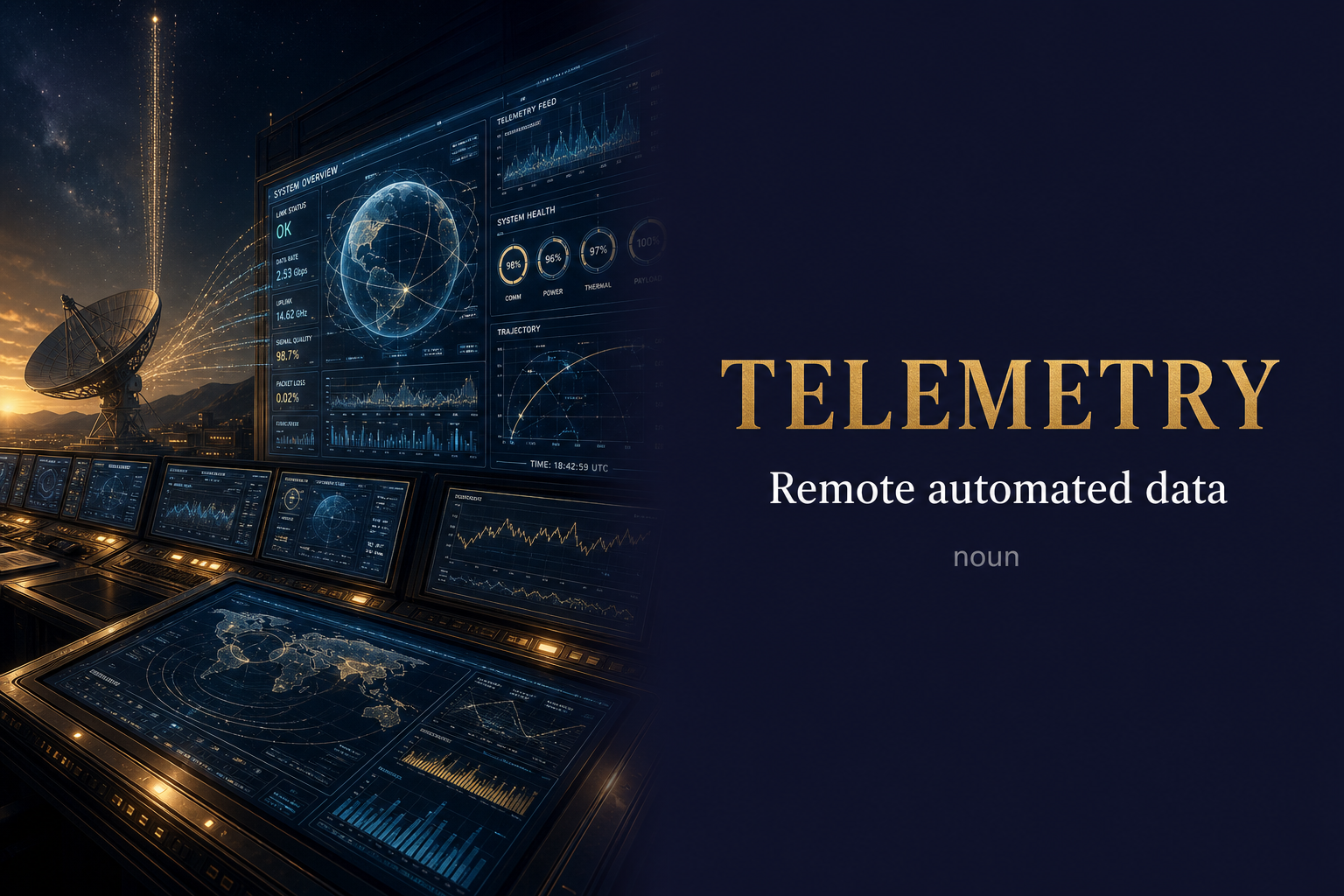 صورة توضيحية لمعنى كلمة Telemetry (القياس عن بُعد)