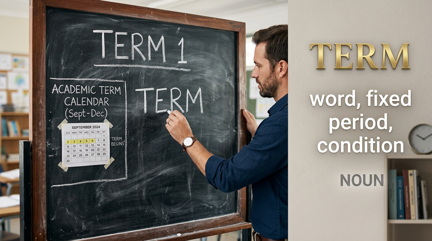 صورة توضيحية لمعنى كلمة Term (مُصطلح أو كلمة)