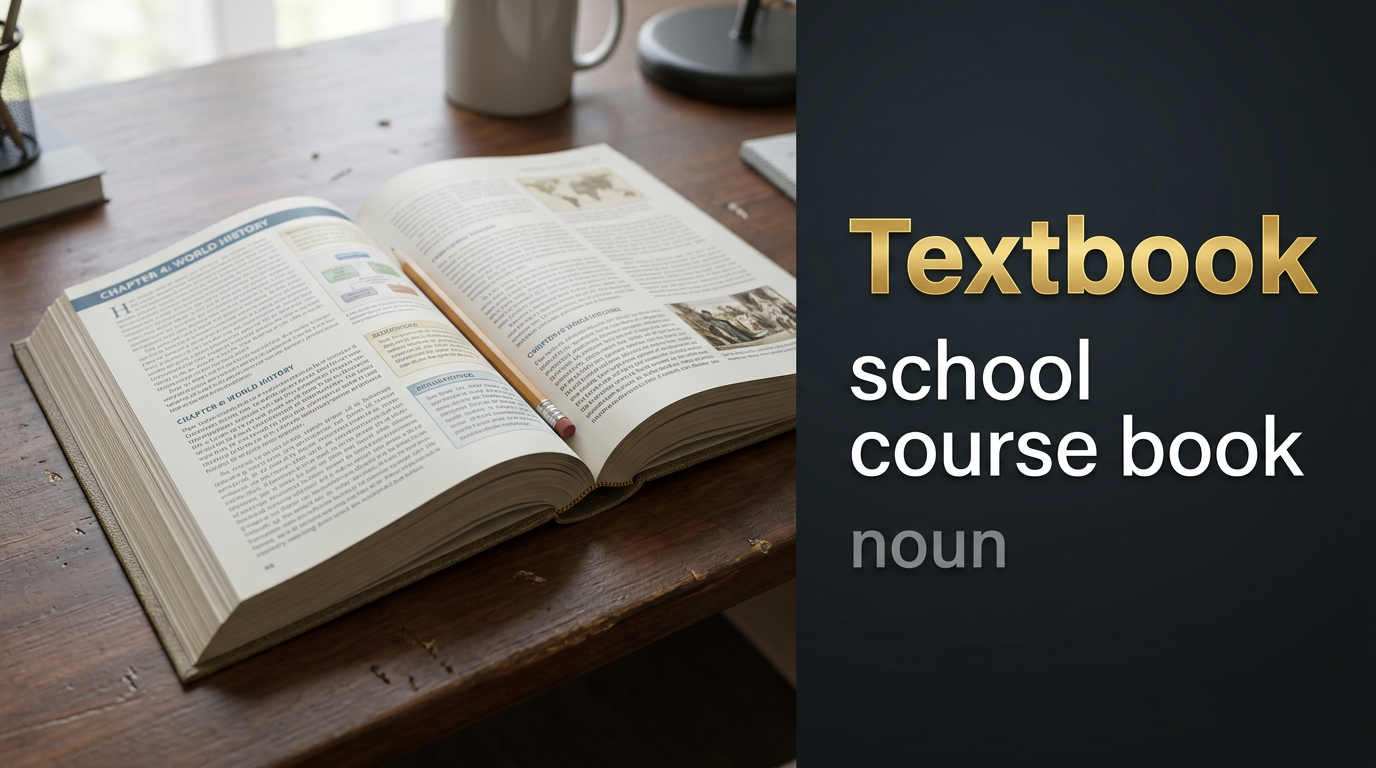 صورة توضيحية لمعنى كلمة Textbook (كتاب مدرسي)