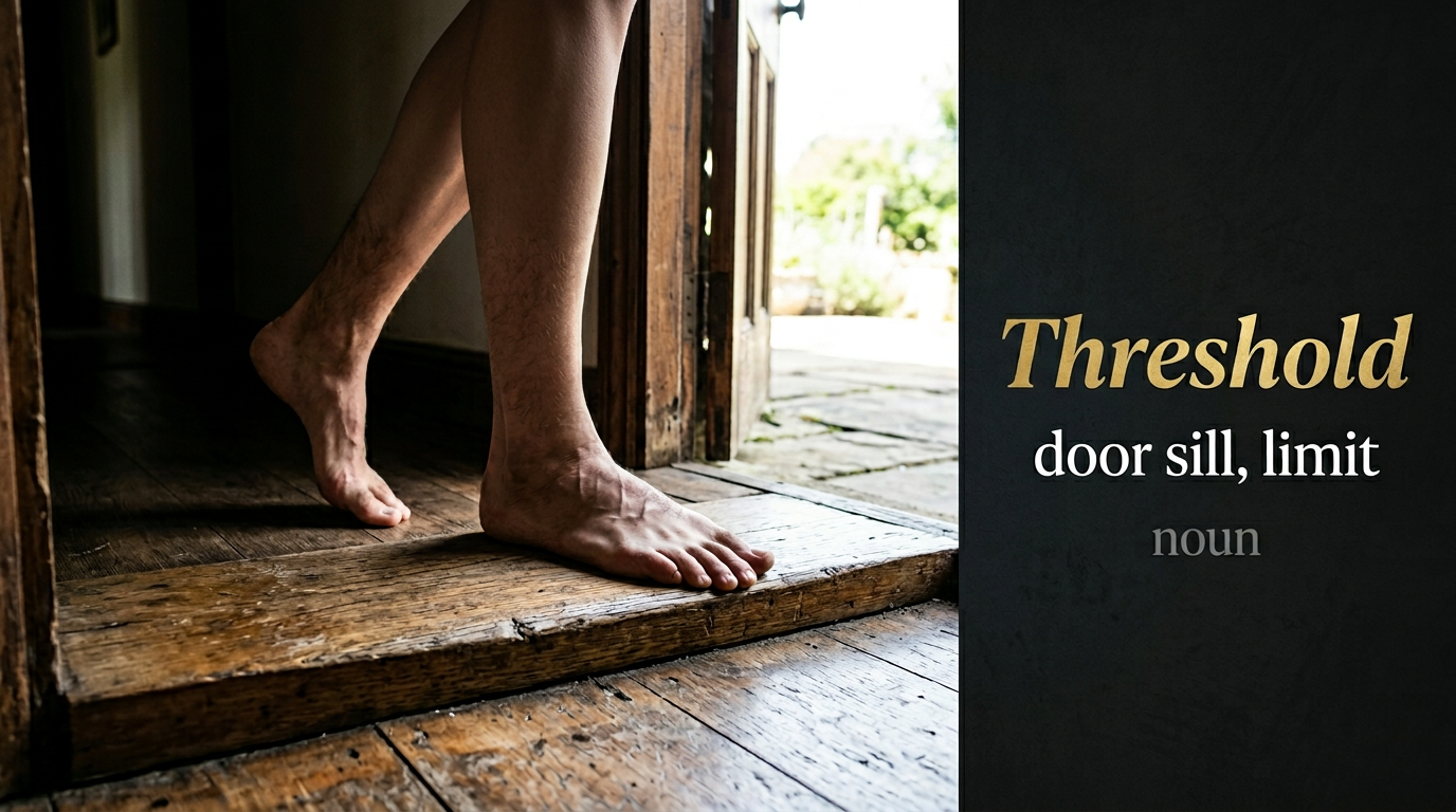 صورة توضيحية لمعنى كلمة Threshold (عتبة الباب)