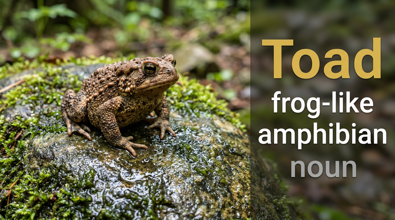 صورة توضيحية لمعنى كلمة Toad (ضفدع بري)