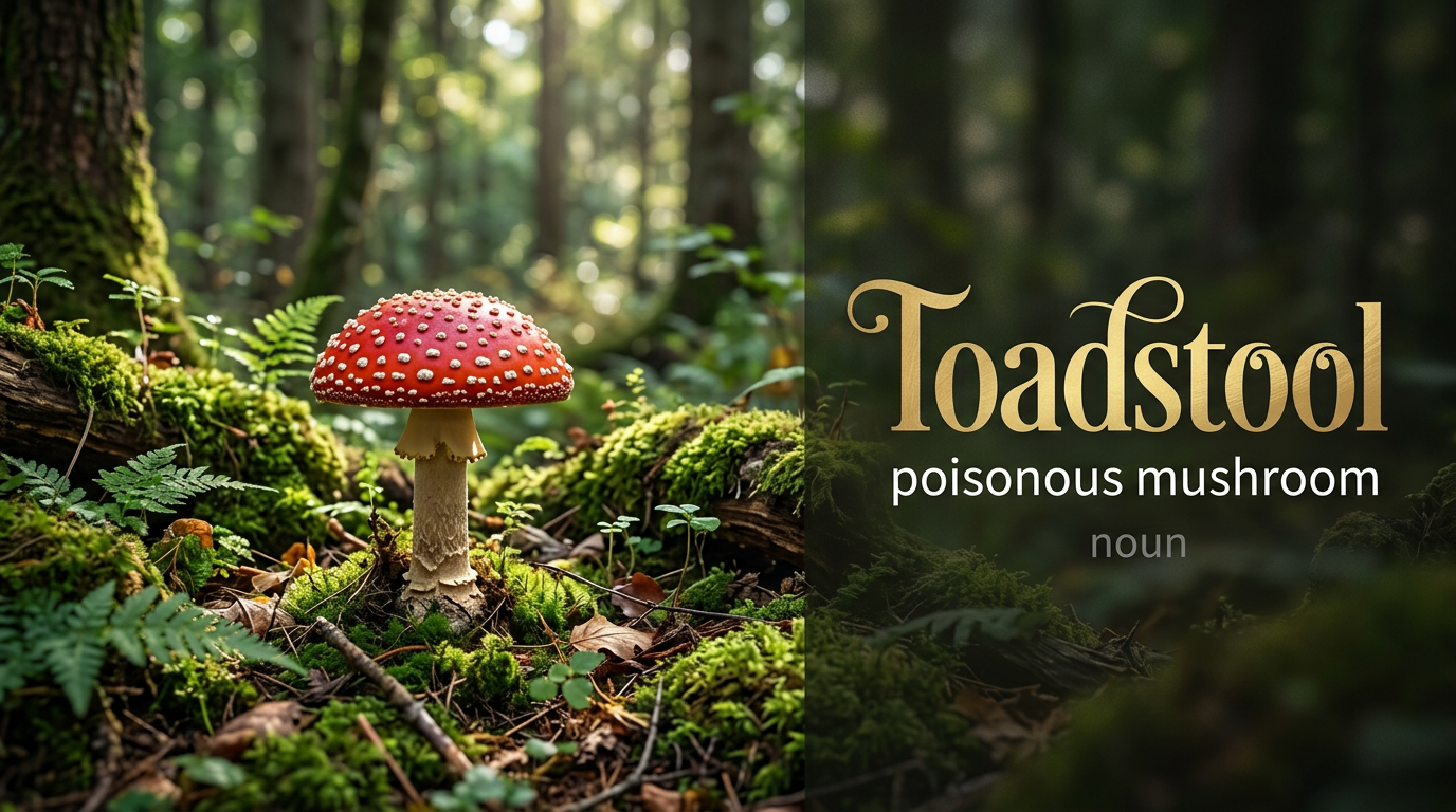صورة توضيحية لمعنى كلمة Toadstool (فطر سام)