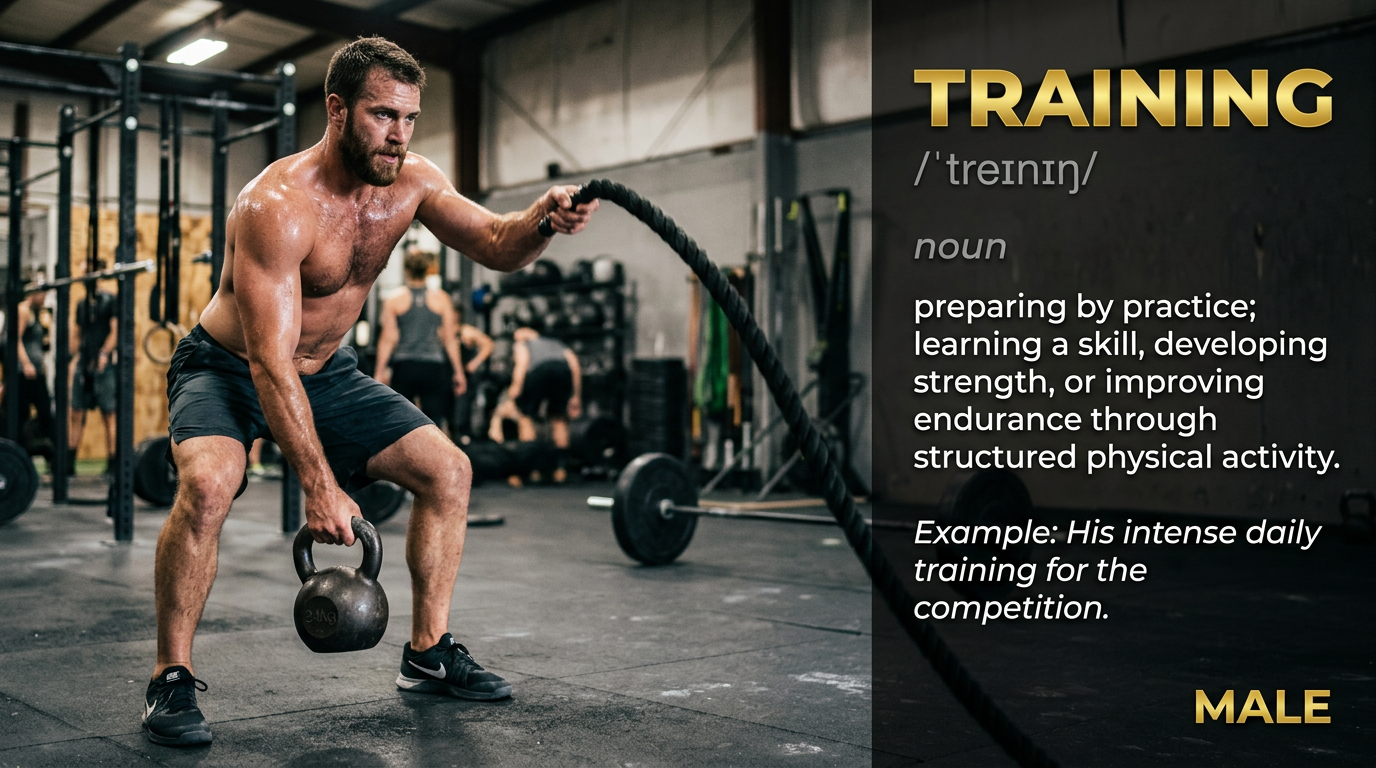 صورة توضيحية لمعنى كلمة Training (تدريب أو برنامج تعليمي)