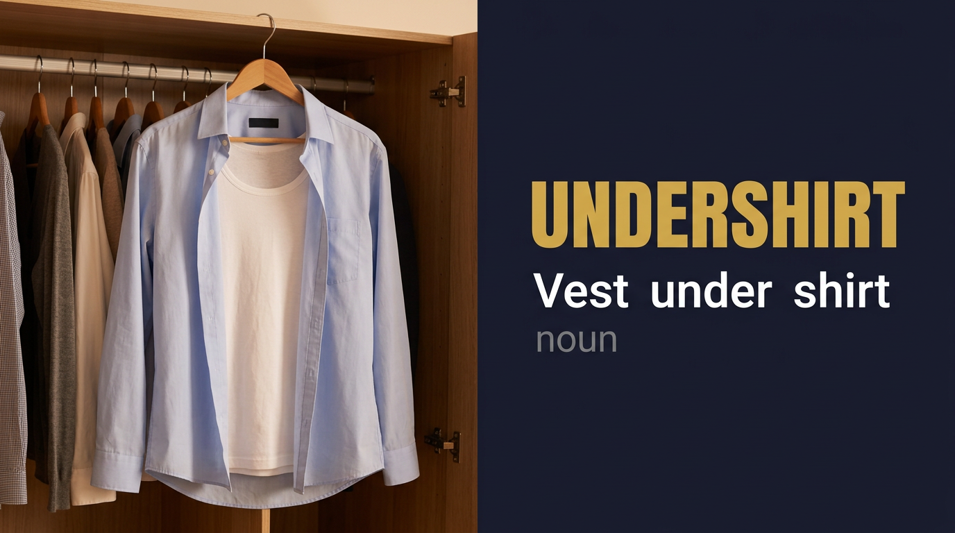 صورة توضيحية لمعنى كلمة Undershirt (قميص داخلي)