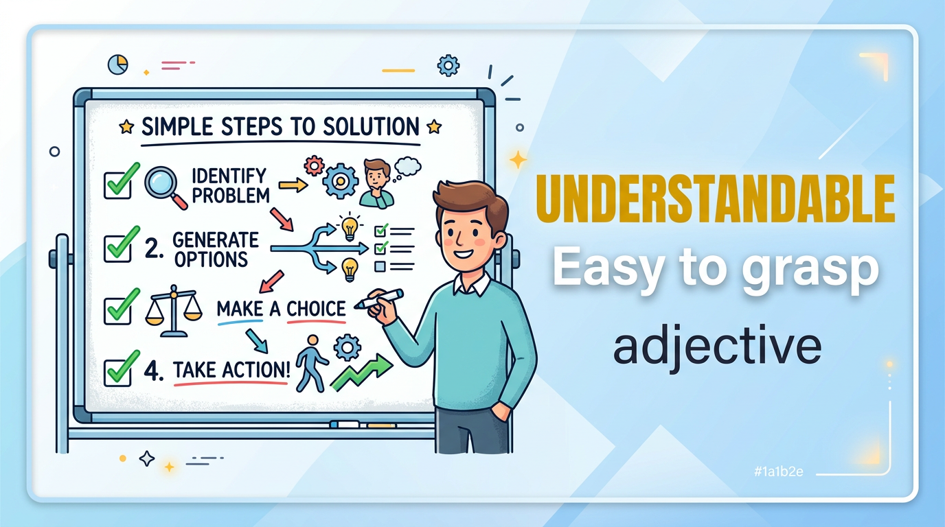 صورة توضيحية لمعنى كلمة Understandable (مفهوم أو واضح)