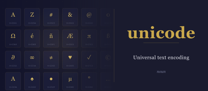 صورة توضيحية لمعنى كلمة Unicode (يونيكود)