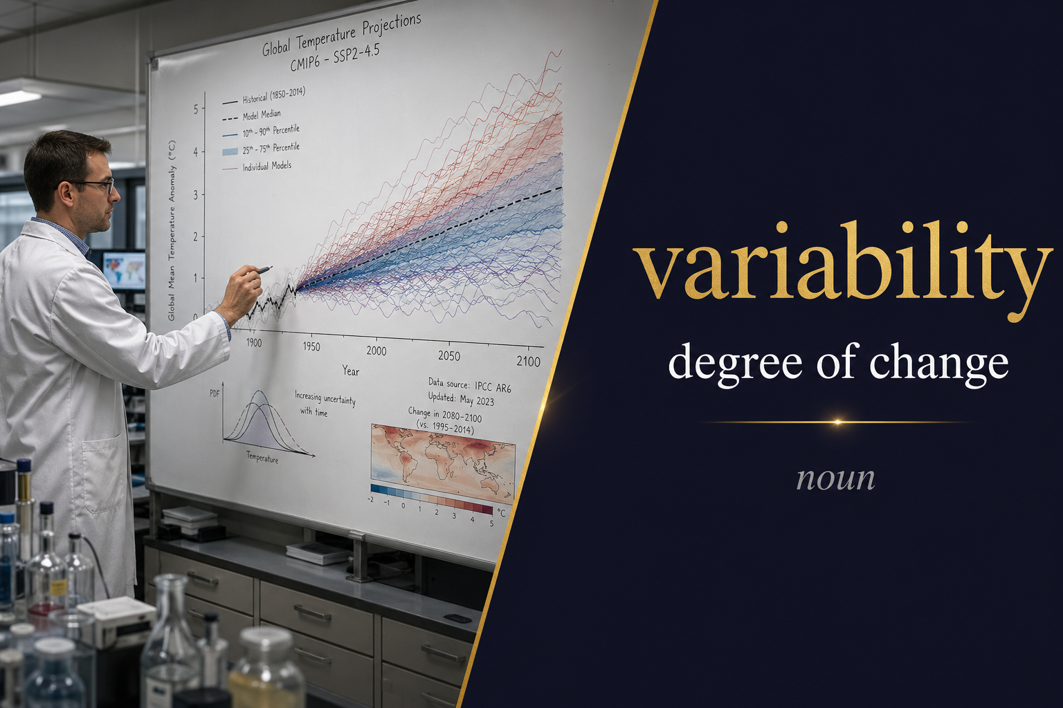 صورة توضيحية لمعنى كلمة Variability (التنوع والتغير)