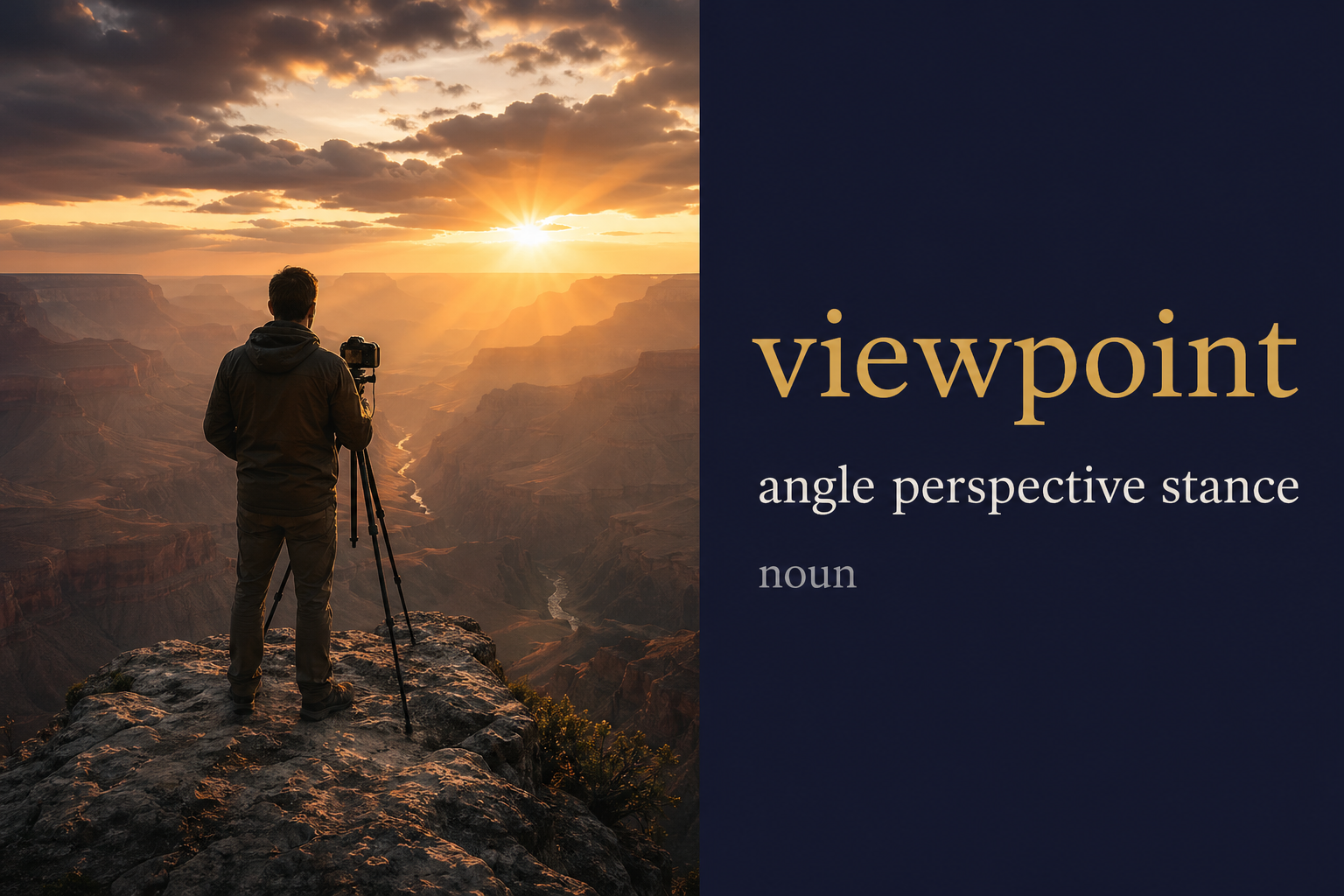 صورة توضيحية لمعنى كلمة Viewpoint (وجهة نظر)